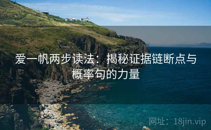 爱一帆两步读法：揭秘证据链断点与概率句的力量