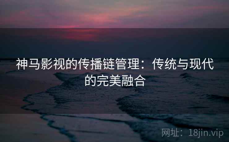 神马影视的传播链管理:传统与现代的完美融合 神马影视的传播链管理:传统与现代的完美融合